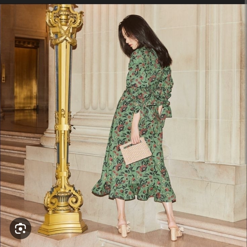 EDDY Ellen Ruffled Wrap Dress - Picture 3 of 7